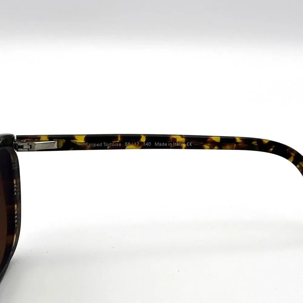 KIRKLAND SIGNATURE Men's Striped Tortoise Frame Alamos Eyeglasses (56/17 140)